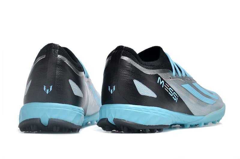 Bota de Fútbol para Césped Artificial Adidas X Crazyfast Messi.1 TF Prata e Azul "Infinito"