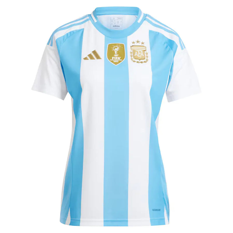 Camiseta Argentina Mujer Primera Equipación 2024 - Azul e Blanca