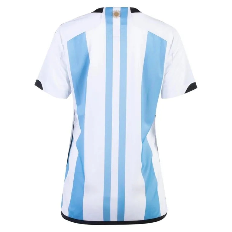 Camiseta Argentina Mujer Primera Equipación 2022 - Azul e Blanca