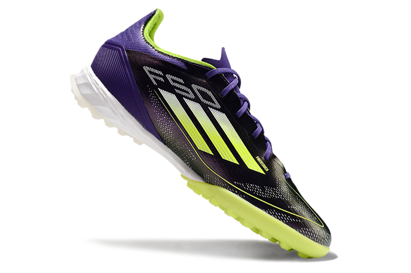 Bota de Fútbol para Césped Artificial Adidas F50 TF Morada e Verde "Fast Reborn Pack"
