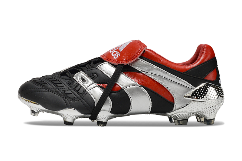 Bota de Fútbol Campo Adidas Predator Precision FG Negra e Roja "25th Anniversary Edition"