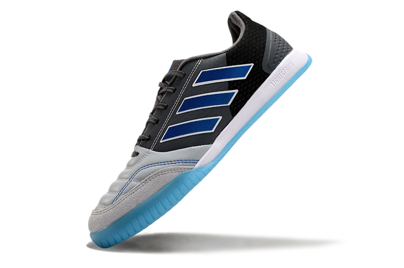 Bota de Fútbol Sala Adidas Competition Top IC Gris, Azul e Blanco