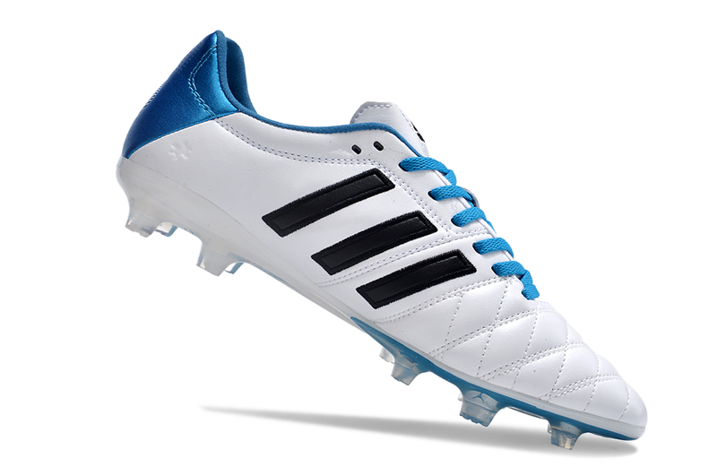 Bota de Fútbol Campo Adidas AdiPure 11 Pro FG Blanca e Azul "Toni Kroos"
