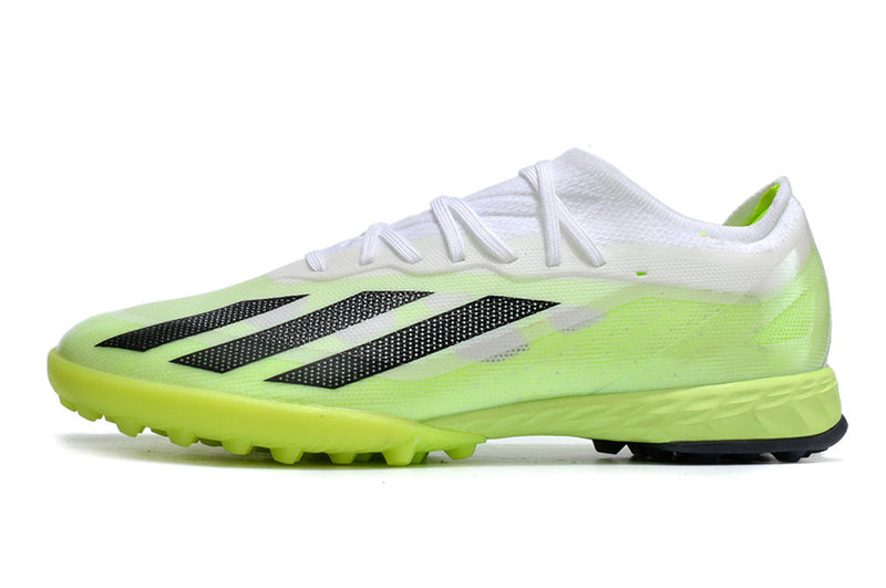 Bota de Fútbol para Césped Artificial Adidas X Crazyfast.1 TF Blanca e Verde "Crazyrush Pack"