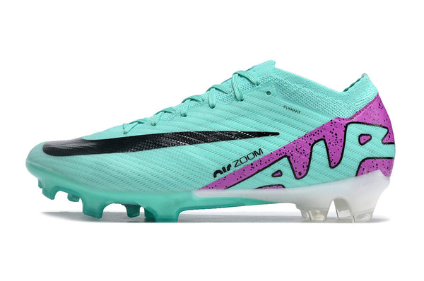 Bota de Fútbol Campo Nike Air Zoom Mercurial Vapor 15 Elite FG Verde e Morada "Peak Ready Pack"