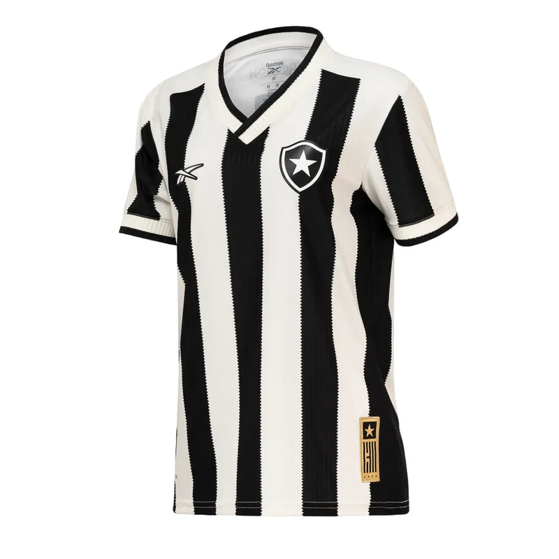 Camiseta Botafogo Mujer Primera Equipación 24/25 - Negra e Blanca