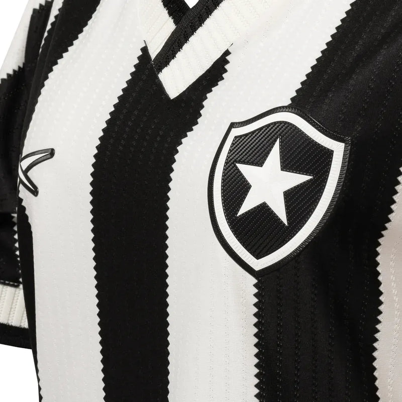 Camiseta Botafogo Mujer Primera Equipación 24/25 - Negra e Blanca