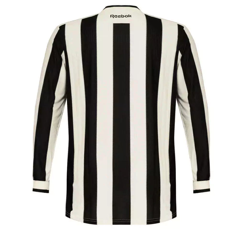 Camiseta Botafogo Primera Equipación 24/25 Manga Larga - Negra e Blanca