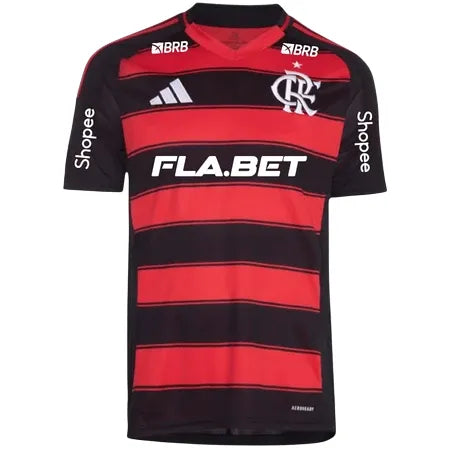 Camiseta Flamengo Primera Equipación 25/26 - Negra e Roja