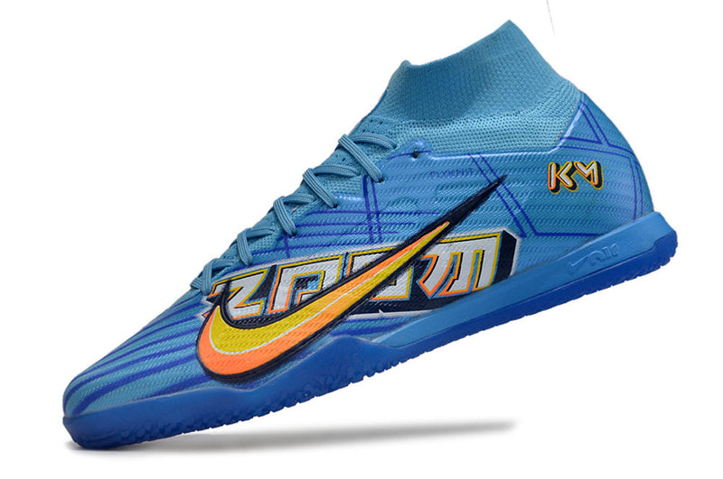Bota de Fútbol Sala Nike Air Zoom Mercurial Superfly 9 Elite IC Azul "Mbappe Comic"