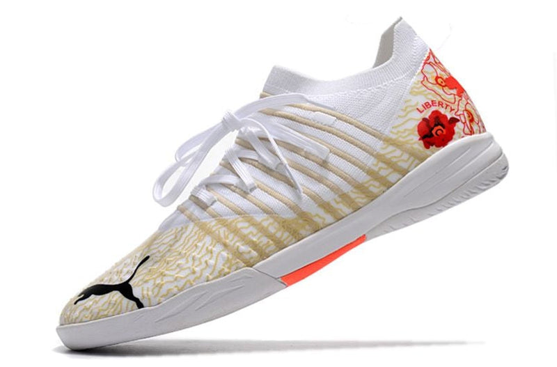 Bota de Fútbol Sala Puma Future Z 1.3 IC Blanca e Rosa "Liberty"