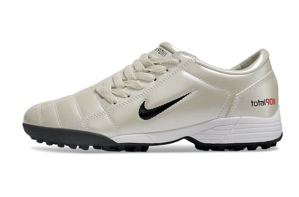 Bota de Fútbol para Césped Artificial Nike Total 90 TF Creme e Negra