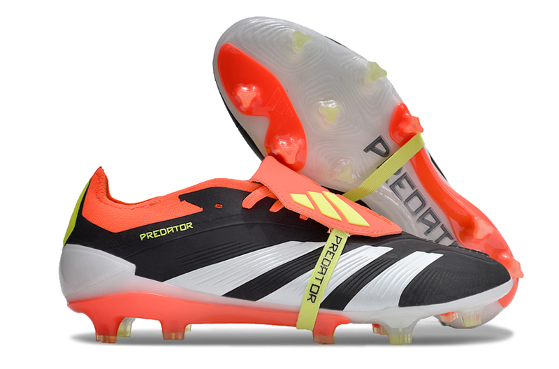 Bota de Fútbol Campo Adidas Predator FT 30 Elite FG Negra, Naranja e Blanco "Solar Energy Pack"