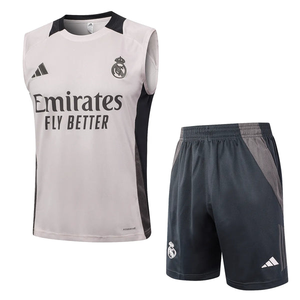 Conjunto Real Madrid Entrenamiento Regata 24/25 - Gris Claro