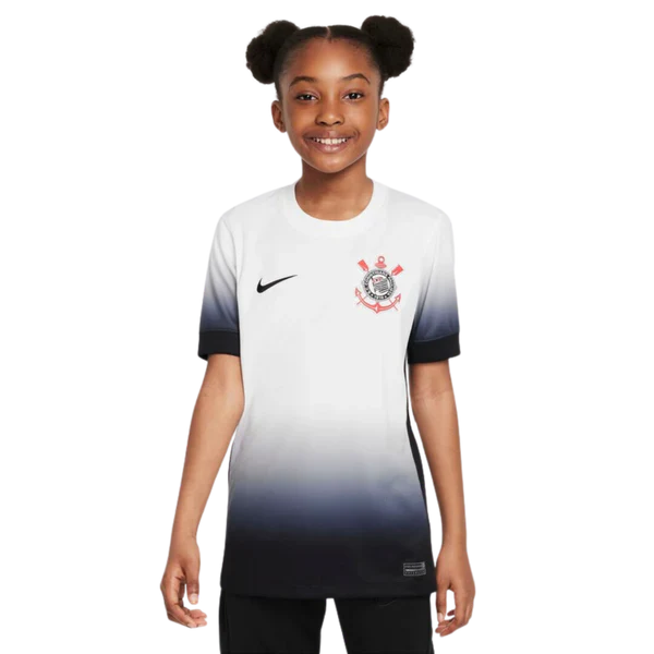 Conjunto Infantil Corinthians I 24/25 - Blanco e Negro