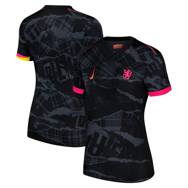 Camiseta Chelsea Mujer Tercera Equipación 24/25 - Negra