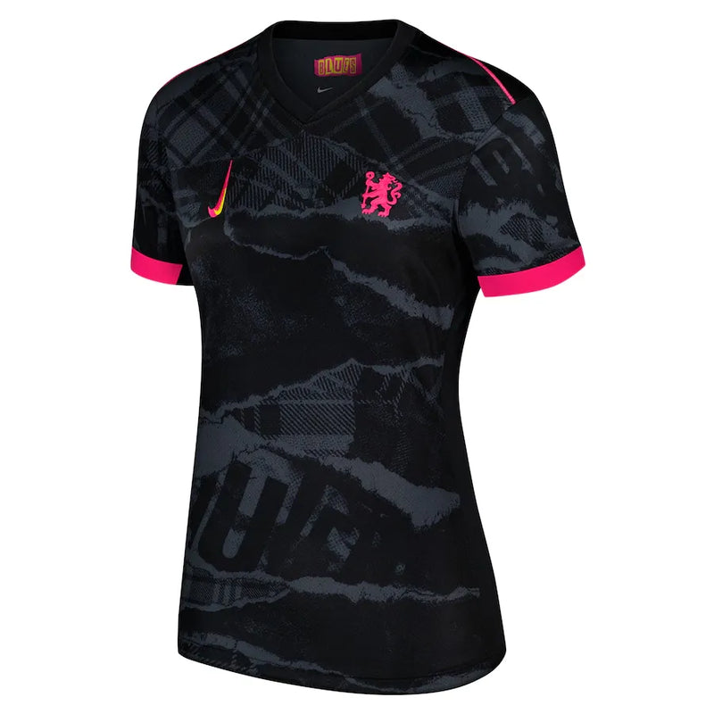 Camiseta Chelsea Mujer Tercera Equipación 24/25 - Negra