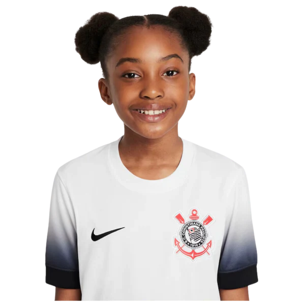 Conjunto Infantil Corinthians I 24/25 - Blanco e Negro