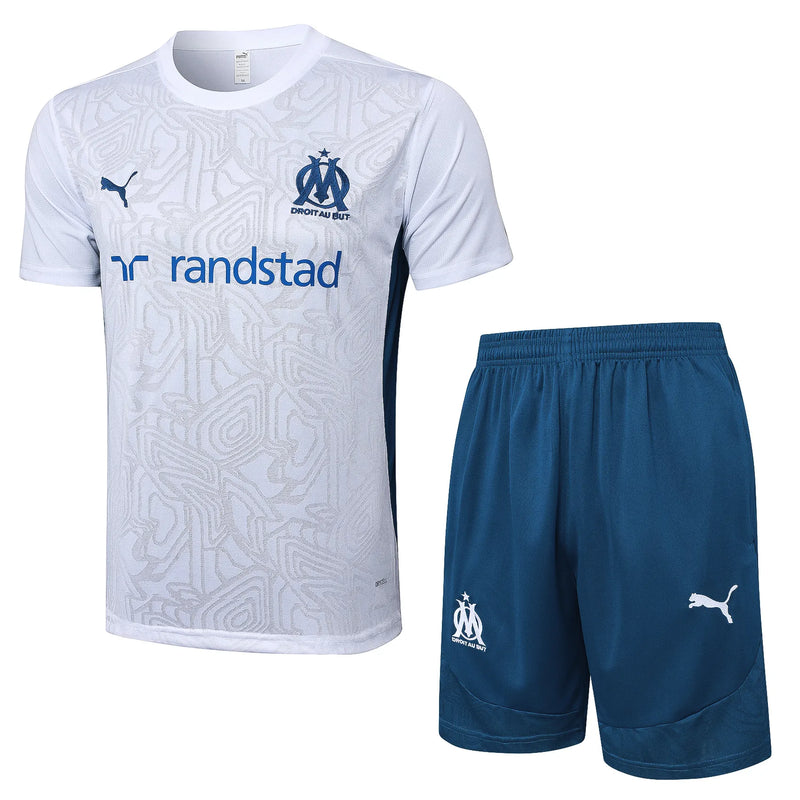 Conjunto Olympique de Marsella Entrenamiento 24/25 - Blanco