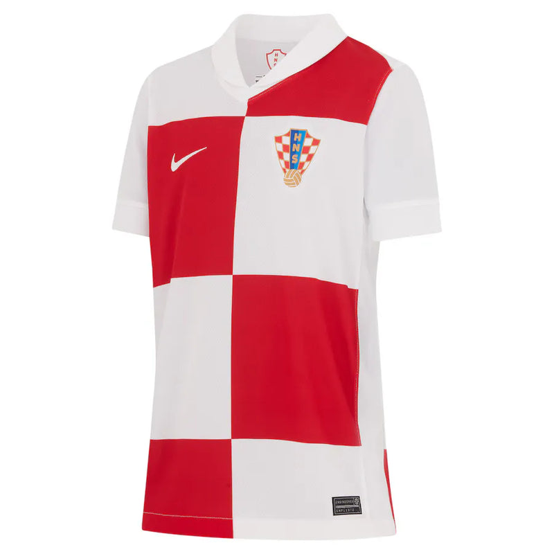 Conjunto Infantil Croácia I 2024 - Blanco e Rojo