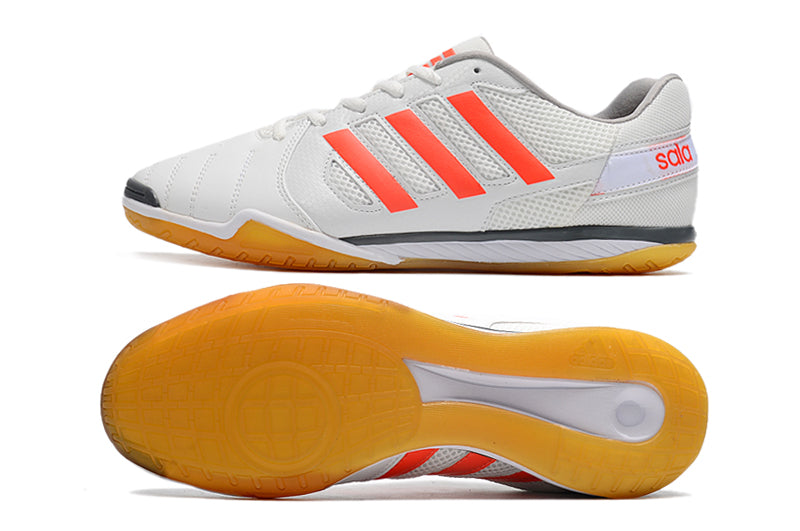 Bota de Fútbol Sala Adidas Top Sala IC Blanca e Naranja