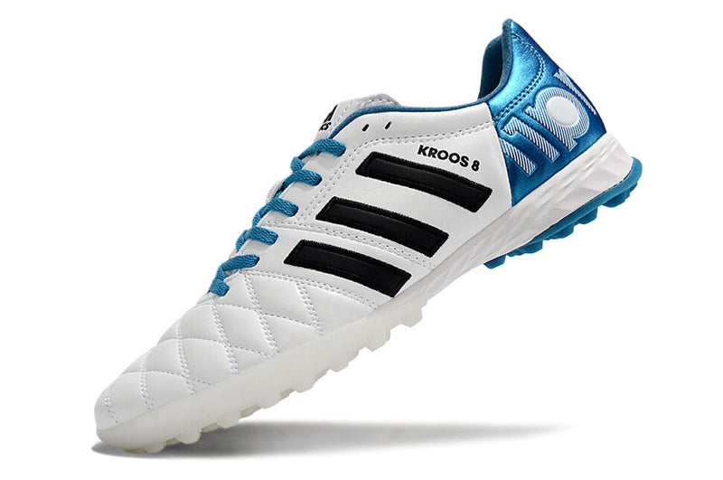 Bota de Fútbol para Césped Artificial Adidas AdiPure 11 Pro TF Blanca e Azul "Toni Kroos"