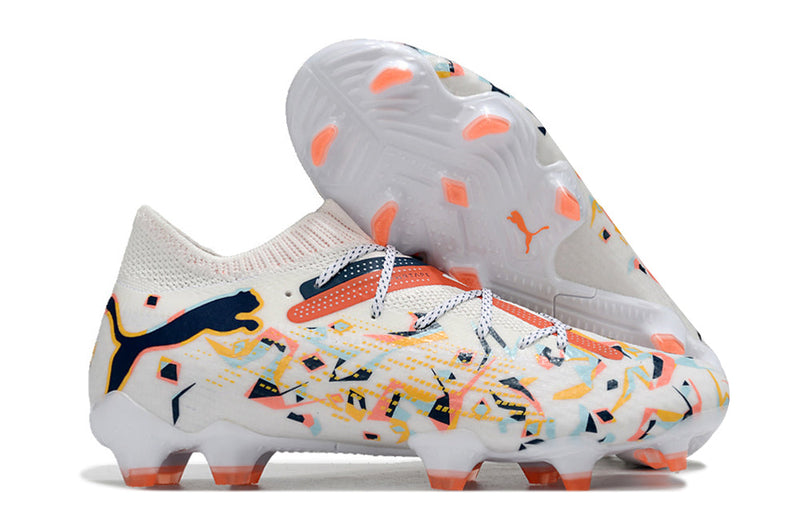 Bota de Fútbol Campo Puma Future 7 FG Blanca "Creativity Pack"