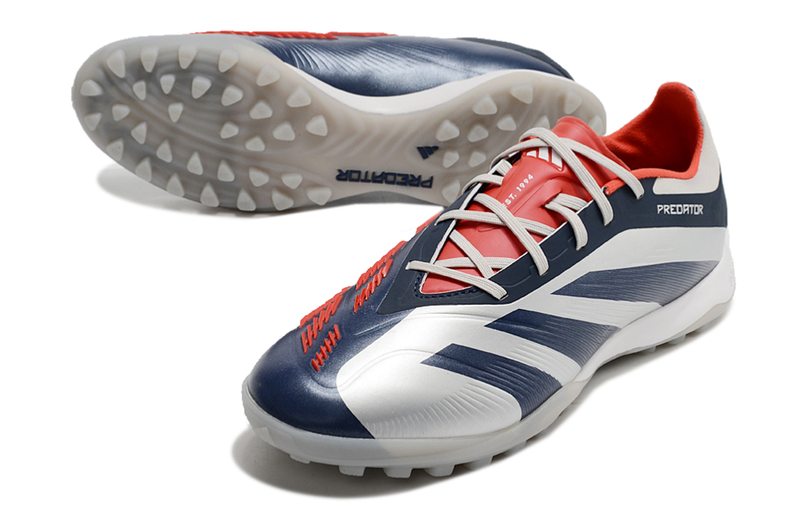 Bota de Fútbol para Césped Artificial Adidas Predator Elite TF Prata e Azul "Roteiro Pack"