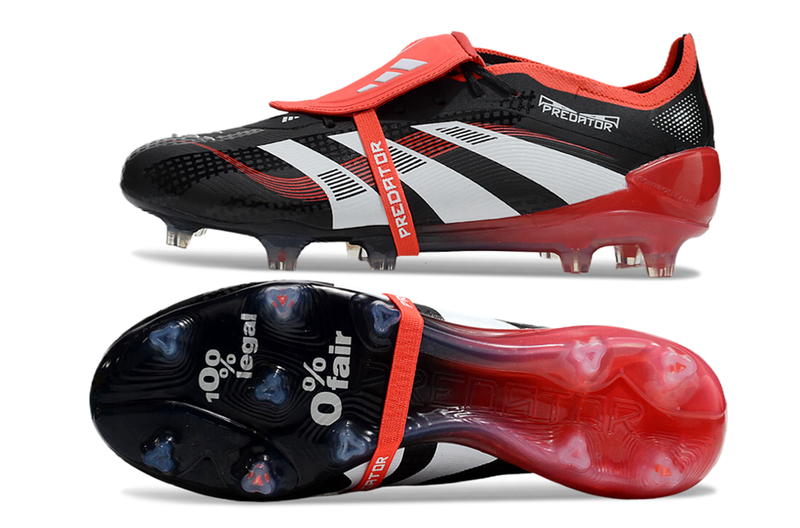 Bota de Fútbol Campo Adidas Predator FT 30 Elite FG Negra e Roja