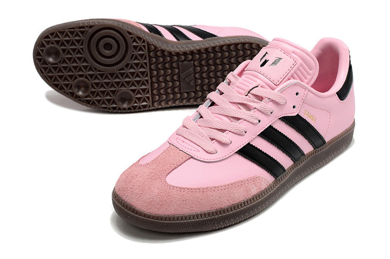 Bota de Fútbol Sala Adidas Lionel Messi x Samba IC Rosa e Negro
