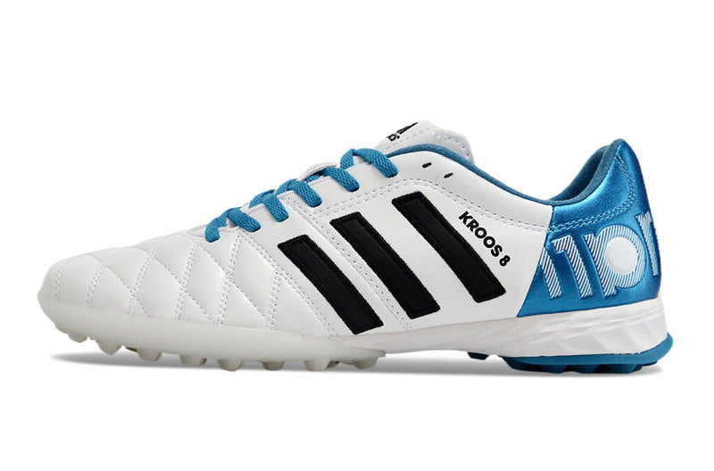 Bota de Fútbol para Césped Artificial Adidas AdiPure 11 Pro TF Blanca e Azul "Toni Kroos"