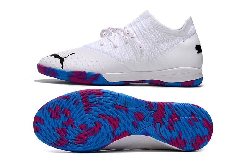 Bota de Fútbol Sala Puma Future Z 1.3 IC Blanca e Azul