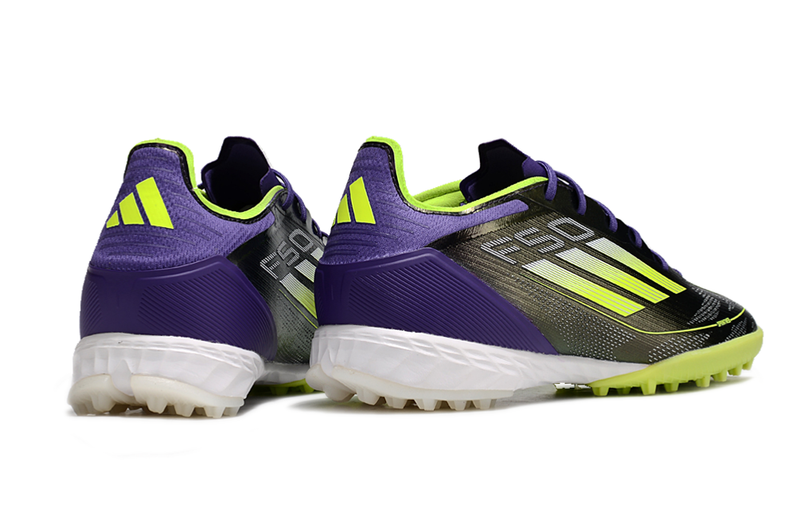 Bota de Fútbol para Césped Artificial Adidas F50 TF Morada e Verde "Fast Reborn Pack"