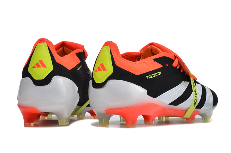 Bota de Fútbol Campo Adidas Predator FT 30 Elite FG Negra, Naranja e Blanco "Solar Energy Pack"