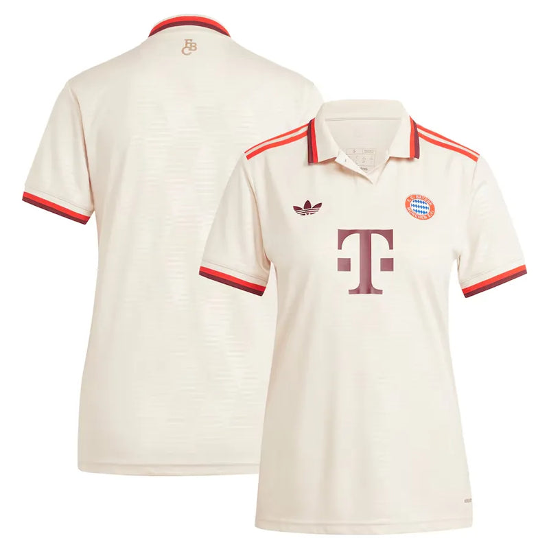 Camiseta Bayern Múnich Mujer Tercera Equipación 24/25 - Bege