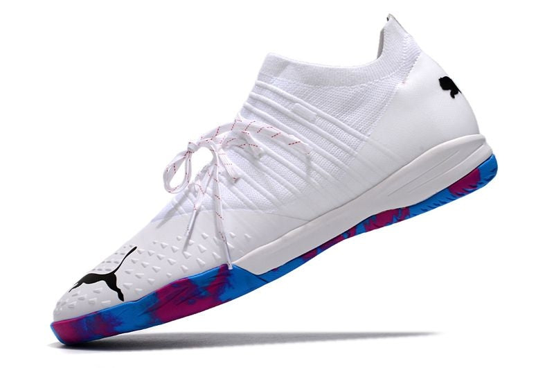 Bota de Fútbol Sala Puma Future Z 1.3 IC Blanca e Azul