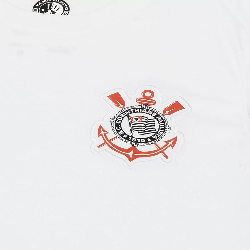 Camiseta Corinthians Mujer Primera Equipación 24/25 - Blanca
