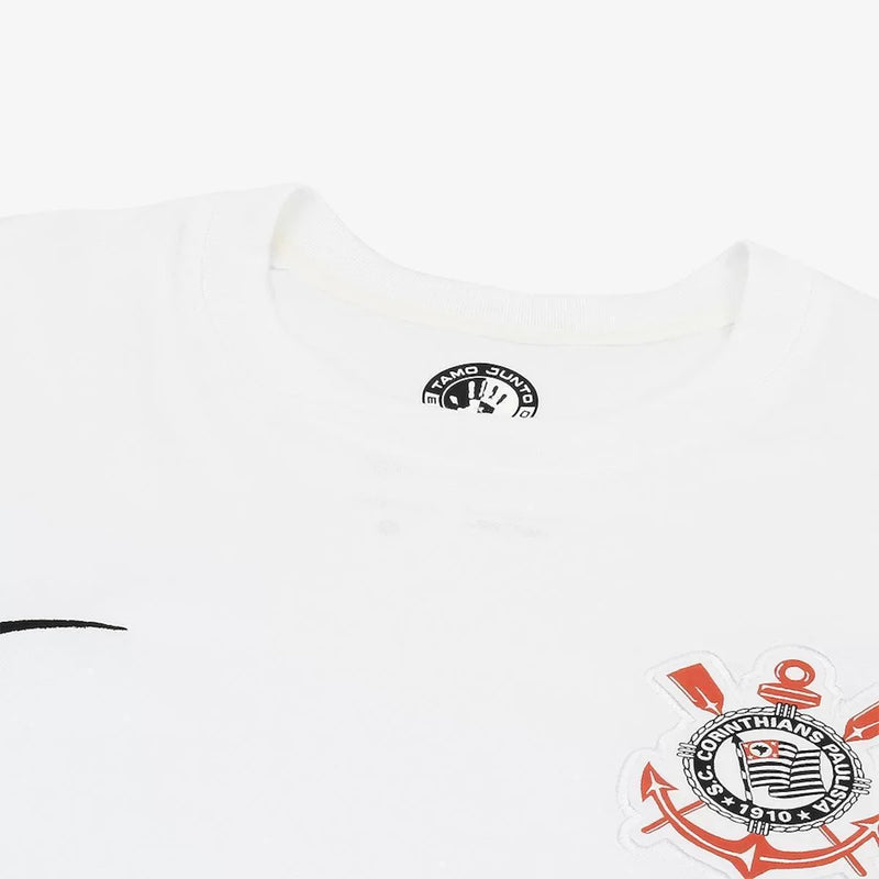 Camiseta Corinthians Mujer Primera Equipación 24/25 - Blanca