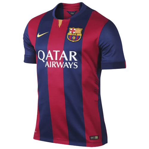 Camiseta Barcelona Primera Equipación 14/15 Retro - Azul e Roja