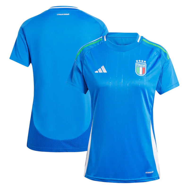 Camiseta Itália Mujer Primera Equipación 2024 - Azul