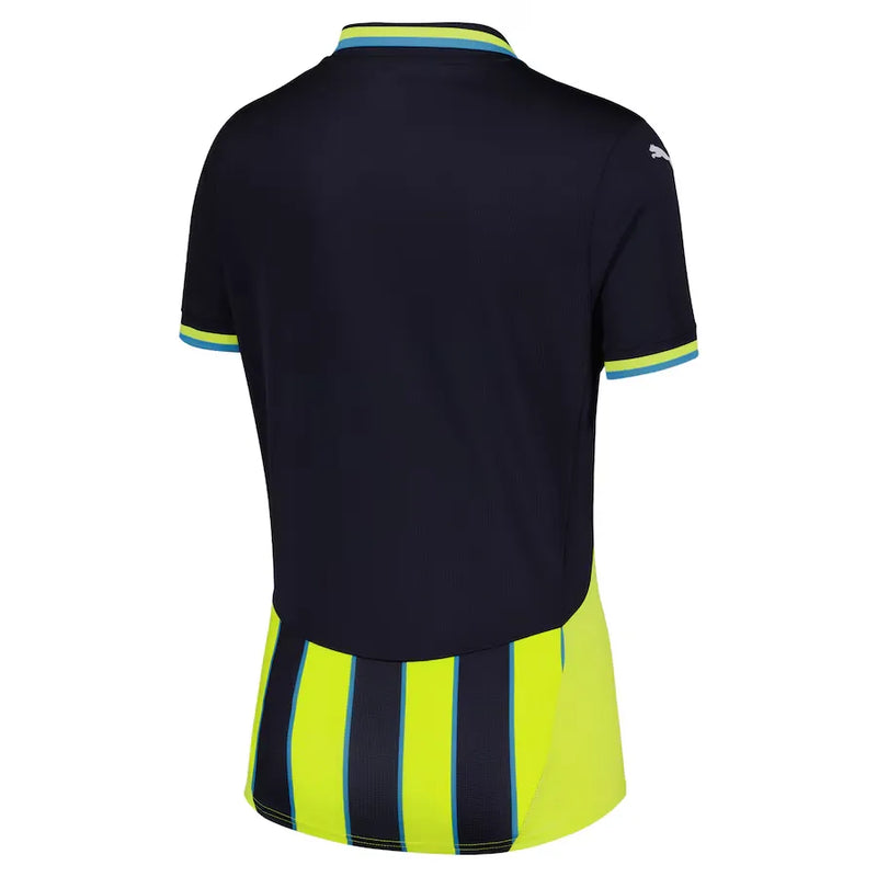 Camiseta Manchester City Mujer Segunda Equipación 24/25 - Azul e Amarilla