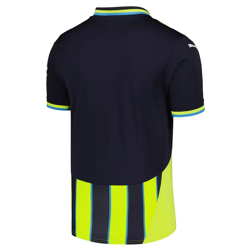 Camiseta Manchester City Segunda Equipación 24/25 - Azul e Amarilla