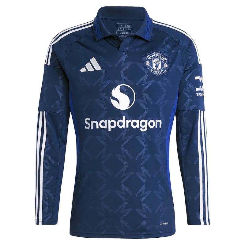Camiseta Manchester United Segunda Equipación 24/25 Manga Larga - Azul