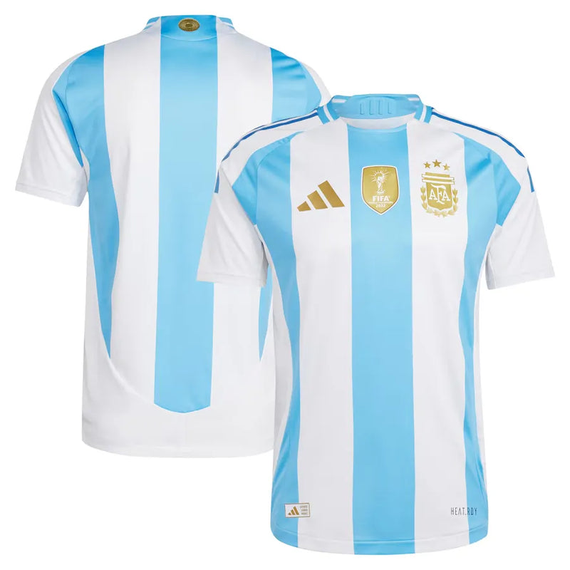 Camiseta Argentina Primera Equipación 2024 Match - Azul e Blanca