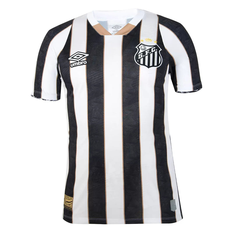 Camiseta Santos Segunda Equipación 24/25 - Blanca e Negra