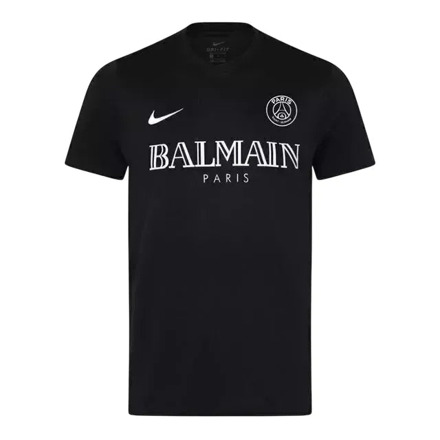 Camiseta PSG Balmain - Negra Refletiva