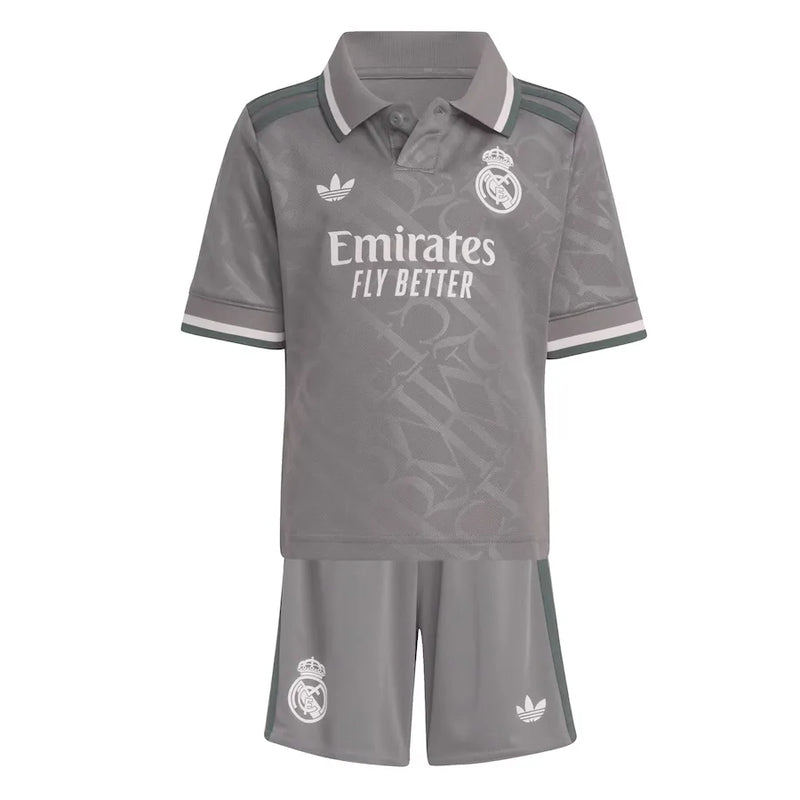 Conjunto Infantil Real Madrid III 24/25 - Gris