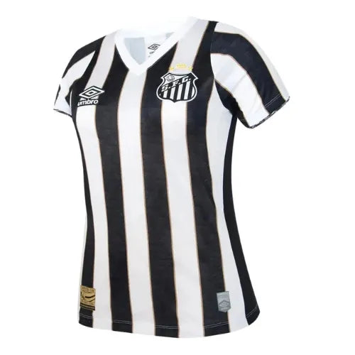 Camiseta Santos Mujer Segunda Equipación 24/25 - Blanca e Negra