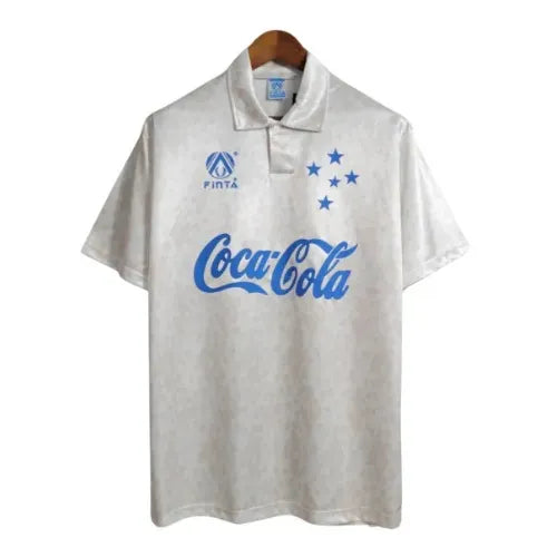 Camiseta Cruzeiro Segunda Equipación 93/94 Retro - Blanca