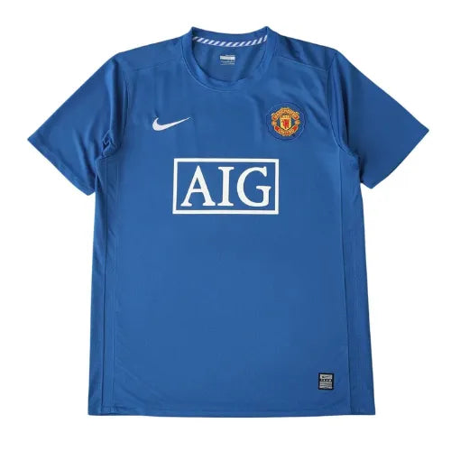 Camiseta Manchester United Segunda Equipación 07/08 Retro - Azul